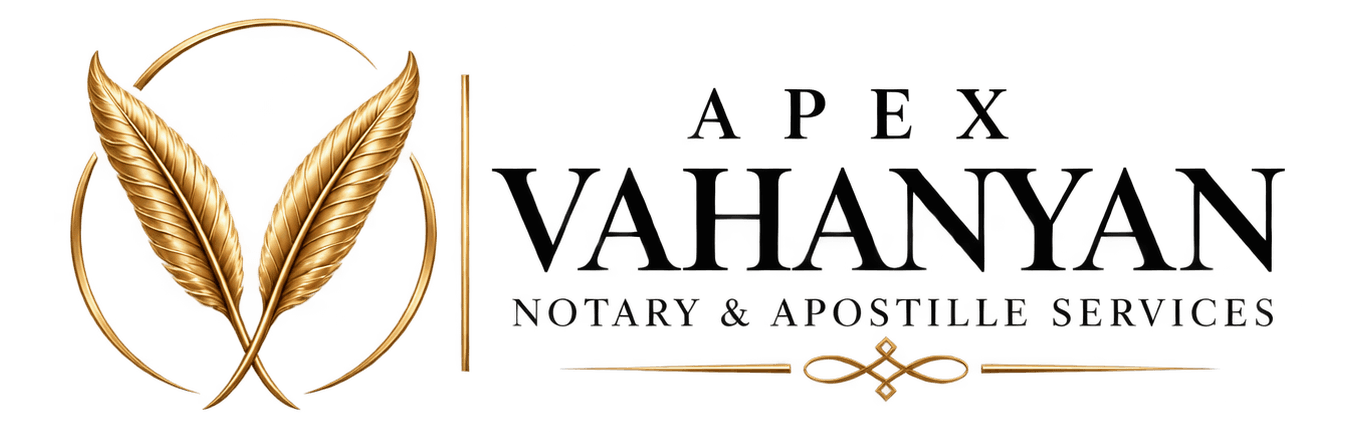 Apex Vahanyan Notary & Apostille Services
